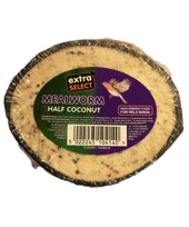 Extra Select Half Mealworm Filled Coconuts