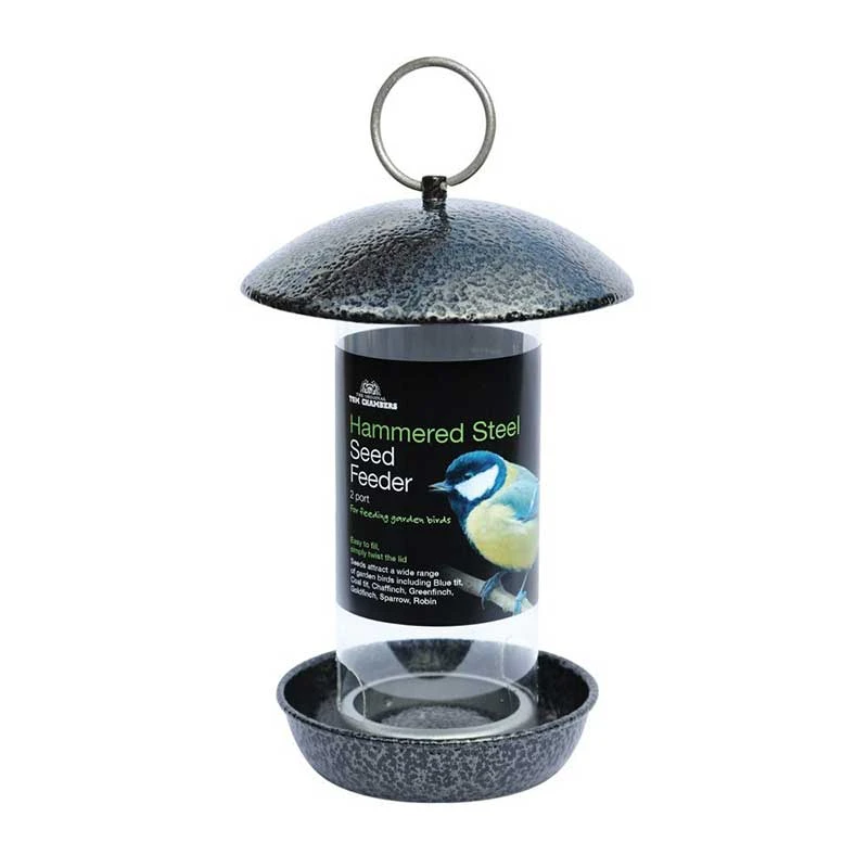 Tom Chambers View Larger Hammered Steel Seed Feeder 2 Port 1 Tom Chambers View Larger Hammered Steel Seed Feeder 2 Port