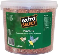 Extra Select Wild Bird Food Bucket Peanuts 5Ltr