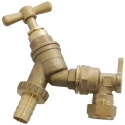 Am-tech 1/2″x3/4″ Brass Tap W/Hose Adaptor U2010